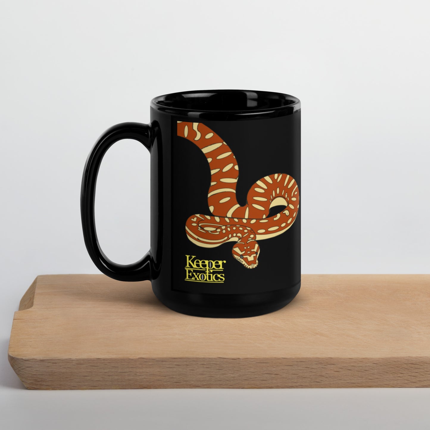 Morelia Python Black Mug